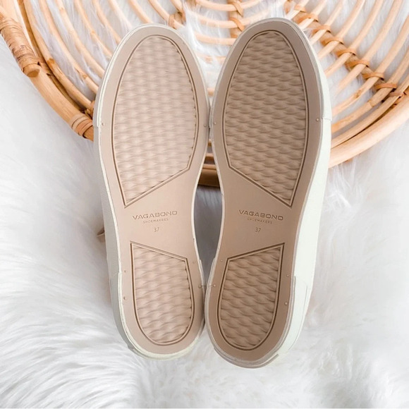 Vagabond Teddie Khaki Trainers High Top Sneakers Lace Up Beige Tan Platform - Picture 12 of 16